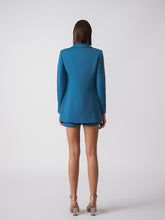 3 piece short, crop and blazer set